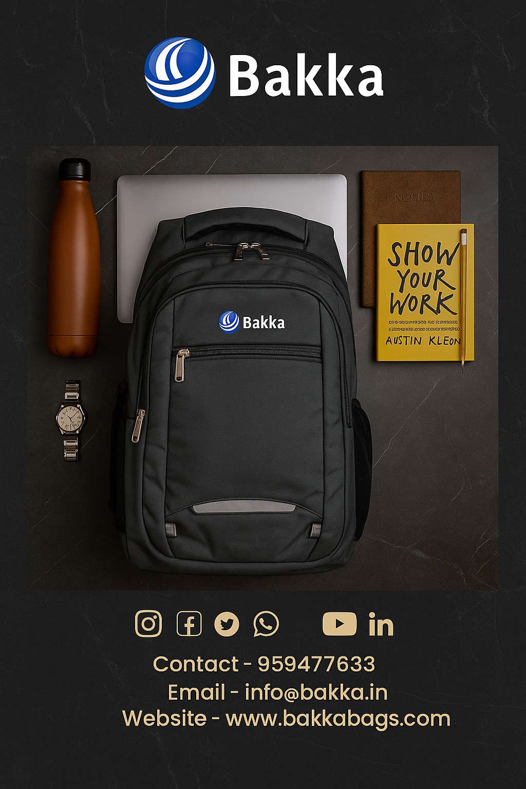 𝗪𝗼𝗿𝗸. 𝗧𝗿𝗮𝘃𝗲𝗹. 𝗦𝘁𝘆𝗹𝗲. 𝗢𝗻𝗲 𝗕𝗮𝗰𝗸𝗽𝗮𝗰𝗸.