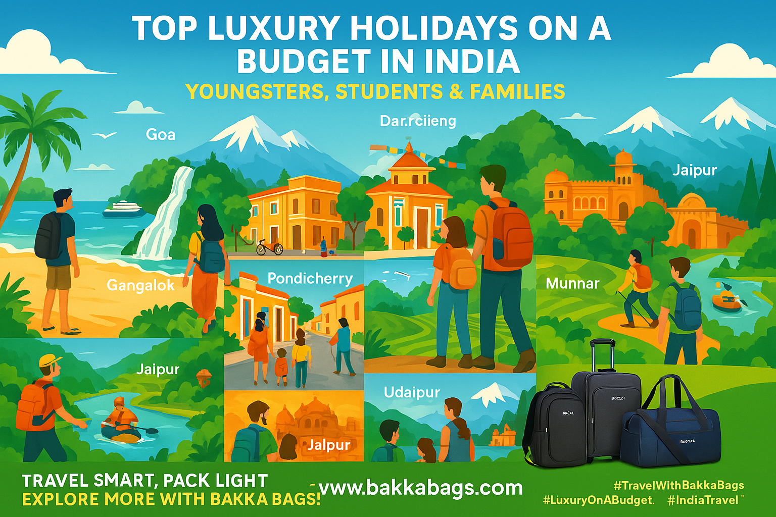 Top Luxury Holidays on a Budget in India for Youngsters, Students & Families